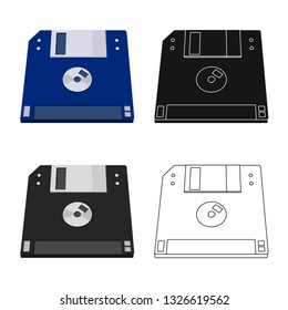 Isolated object of laptop and device sign. Collection of laptop and server stock vector illustration.