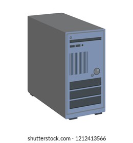 Isolated object of laptop and device symbol. Set of laptop and server vector icon for stock.
