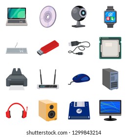 Isolated object of laptop and device symbol. Collection of laptop and server stock symbol for web.