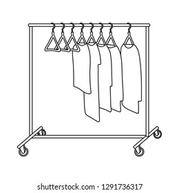 Isolated object of laundry and clean icon. Collection of laundry and clothes stock symbol for web.