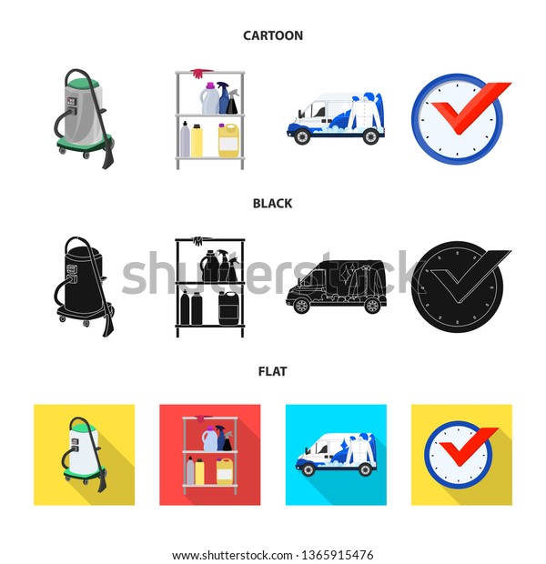 Isolated object of laundry and clean\
icon. Set of laundry and clothes vector icon for\
stock.