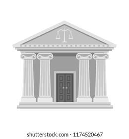Isolated object of law and lawyer icon. Set of law and justice stock vector illustration.