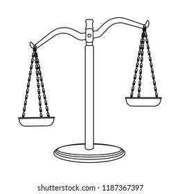 Isolated object of law and lawyer logo. Set of law and justice stock symbol for web.