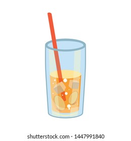 Isolated object of lemonade and ginger logo. Collection of lemonade and drink stock symbol for web.