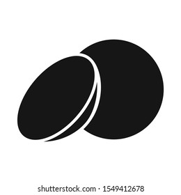 Isolated object of lense and contact icon. Web element of lense and optical vector icon for stock.