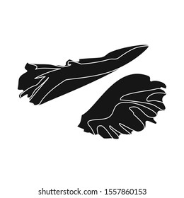 Isolated object of lettuce and leaf sign. Graphic of lettuce and green Stock vector illustration.