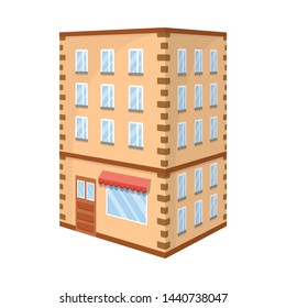 Isolated object of library and house icon. Collection of library and bank vector icon for stock.