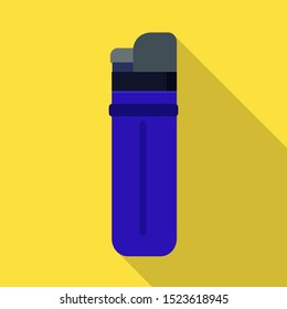 Isolated object of lighter and lighting logo. Web element of lighter and flame stock vector illustration.