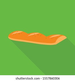 Isolated object of loaf and bun sign. Web element of loaf and part Stock symbol for web.