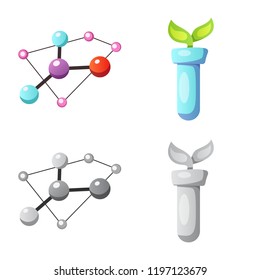Isolated object of  and  logo. Collection of  and  stock symbol for web.