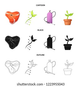 Isolated object of  and  logo. Collection of  and  stock vector illustration.