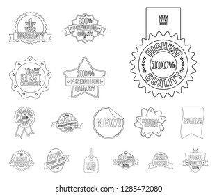 Isolated object of  and  logo. Collection of  and  vector icon for stock.