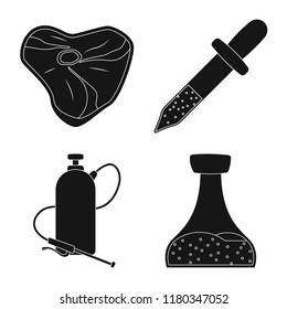 Isolated object of  and  logo. Set of  and  stock vector illustration.