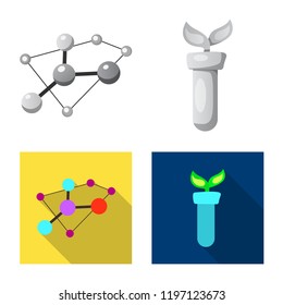 Isolated object of  and  logo. Set of  and  stock symbol for web.