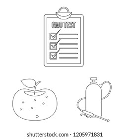Isolated object of  and  logo. Set of  and  stock symbol for web.