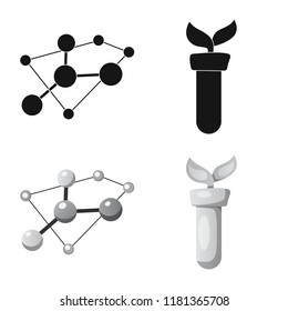 Isolated object of  and  logo. Set of  and  vector icon for stock.