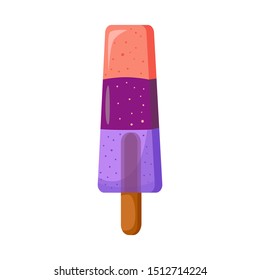 Isolated object of lollipop and stick logo. Web element of lollipop and rainbow vector icon for stock.