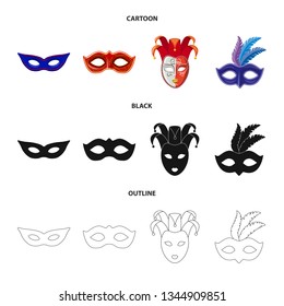 Isolated object of luxury and celebration icon. Set of luxury and hide  vector icon for stock.