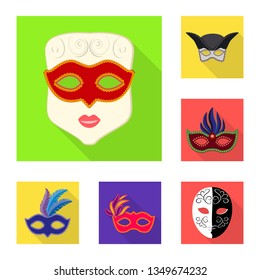 Isolated object of luxury and celebration icon. Collection of luxury and hide  stock symbol for web.