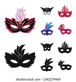 Isolated object of luxury and celebration logo. Set of luxury and hide  vector icon for stock.