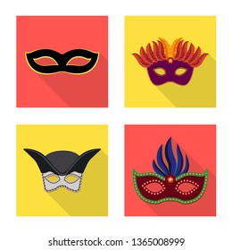 Isolated object of luxury and celebration logo. Set of luxury and hide  stock vector illustration.