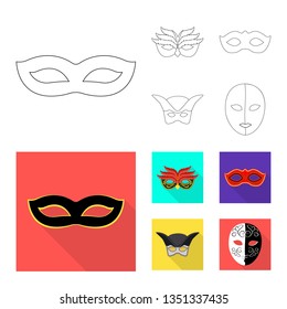 Isolated object of luxury and celebration sign. Collection of luxury and hide  vector icon for stock.