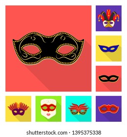 Isolated object of luxury and celebration symbol. Set of luxury and hide  stock symbol for web.