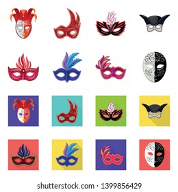 Isolated object of luxury and celebration symbol. Collection of luxury and hide  stock symbol for web.