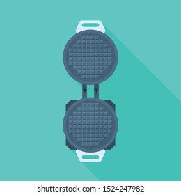 Isolated object of machine and waffle symbol. Web element of machine and electrical Stock symbol for web.