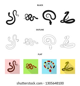 Isolated object of mammal and danger icon. Set of mammal and medicine vector icon for stock.