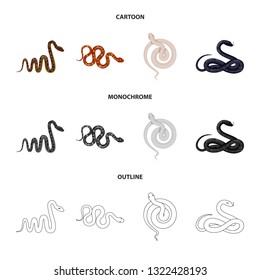 Isolated object of mammal and danger icon. Set of mammal and medicine vector icon for stock.