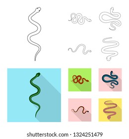 Isolated object of mammal and danger icon. Collection of mammal and medicine stock vector illustration.