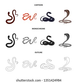 Isolated object of mammal and danger icon. Set of mammal and medicine stock symbol for web.