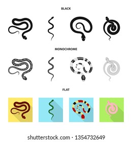 Isolated object of mammal and danger icon. Set of mammal and medicine vector icon for stock.