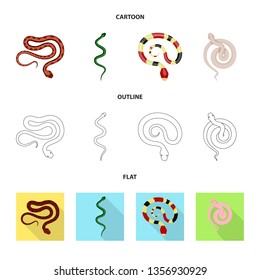 Isolated object of mammal and danger icon. Collection of mammal and medicine stock vector illustration.