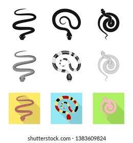 Isolated object of mammal and danger icon. Set of mammal and medicine stock vector illustration.