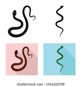 Isolated object of mammal and danger icon. Collection of mammal and medicine vector icon for stock.