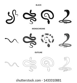 Isolated object of mammal and danger icon. Collection of mammal and medicine stock vector illustration.