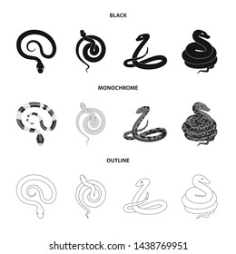 Isolated object of mammal and danger icon. Collection of mammal and medicine stock symbol for web.