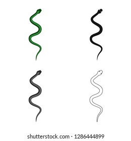 Isolated object of mammal and danger logo. Set of mammal and medicine stock vector illustration.