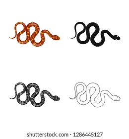 Isolated object of mammal and danger logo. Collection of mammal and medicine stock symbol for web.