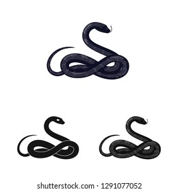 Isolated object of mammal and danger logo. Set of mammal and medicine stock symbol for web.