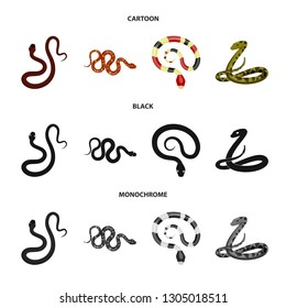 Isolated object of mammal and danger logo. Set of mammal and medicine stock vector illustration.