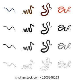 Isolated object of mammal and danger logo. Collection of mammal and medicine vector icon for stock.