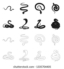 Isolated object of mammal and danger logo. Set of mammal and medicine stock vector illustration.