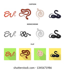 Isolated object of mammal and danger logo. Collection of mammal and medicine vector icon for stock.