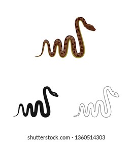 Isolated object of mammal and danger logo. Set of mammal and medicine stock symbol for web.