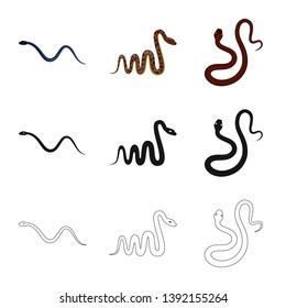 Isolated object of mammal and danger logo. Collection of mammal and medicine stock symbol for web.