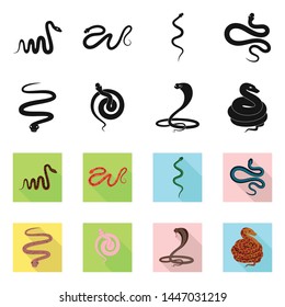 Isolated object of mammal and danger logo. Set of mammal and medicine vector icon for stock.