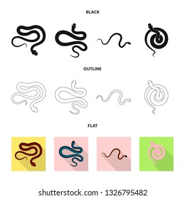Isolated object of mammal and danger sign. Collection of mammal and medicine vector icon for stock.